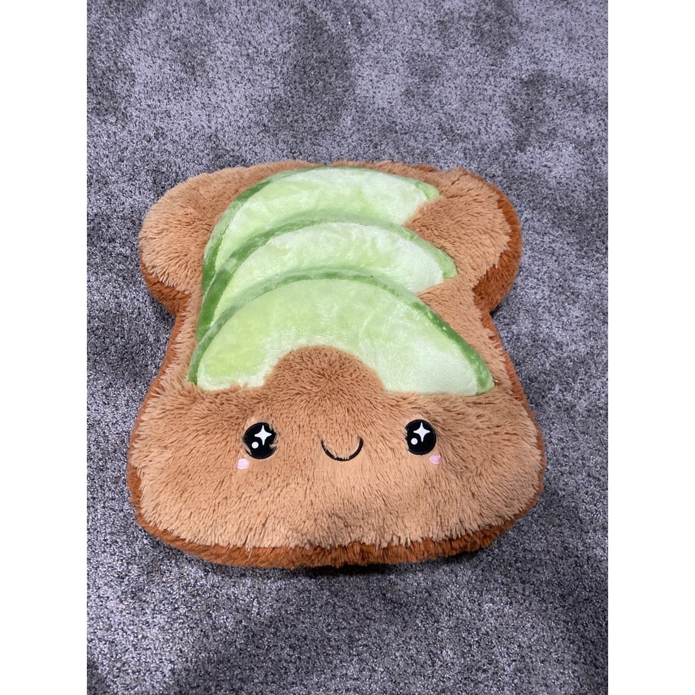 Squishable Avocado Toast Plush 16 Inch Comfort‎ Food Pillow Soho NYC Brown Green